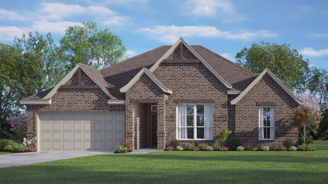 Elevation B | Concept 2027 at Villages of Walnut Grove in Midlothian, TX by Landsea Homes