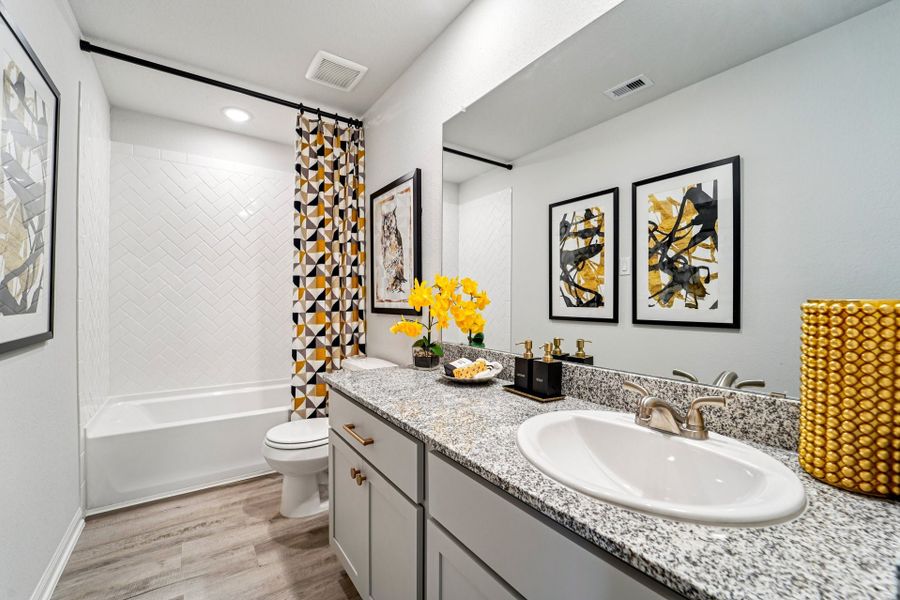 Tejas Village Model Home - Mansfield - Secondary Bathroom