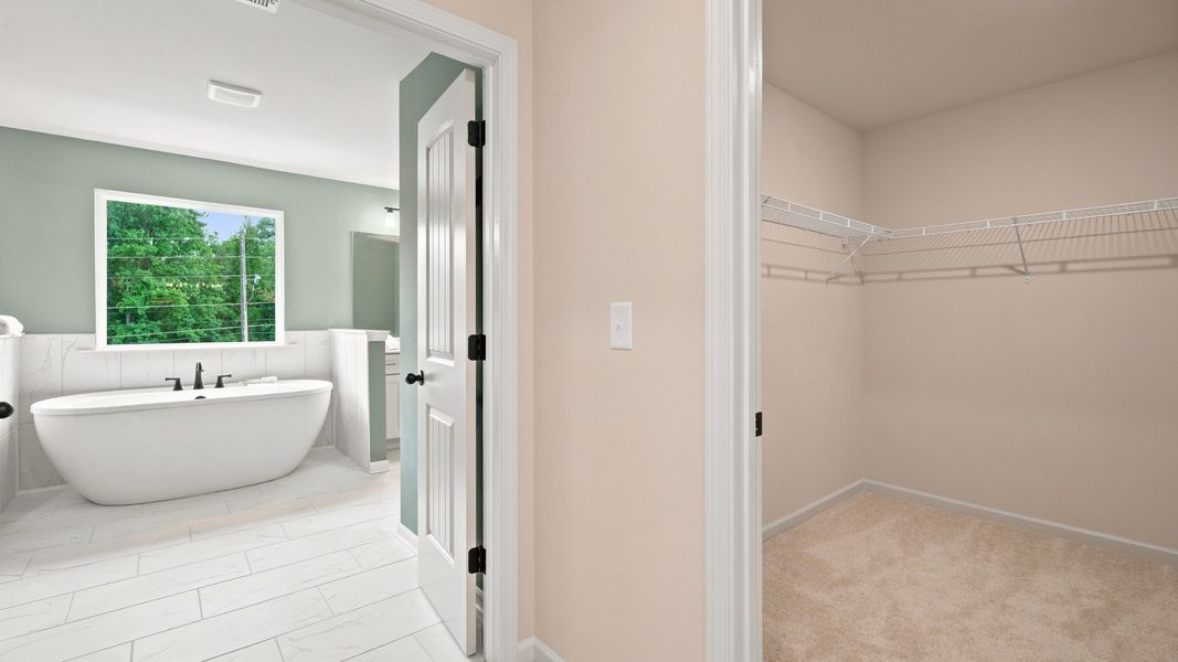 Representative furnished interior of a home built from the Rosemary II by DRB Homes in Westwind Estates, Hampton (Image 31).
