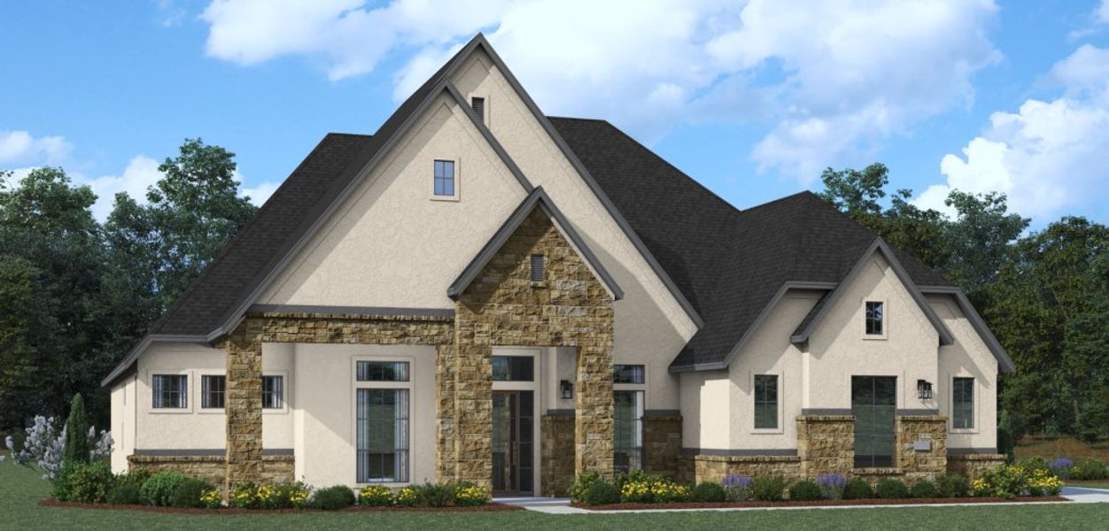 Representative exterior photo of a completed home built from the Savara by Chesmar Homes in Potranco Oaks, San Antonio, TX (Image 3). Representative exterior photo of a completed home built from the Savara by Chesmar Homes in Potranco Oaks, San Antonio, TX (Image 3).