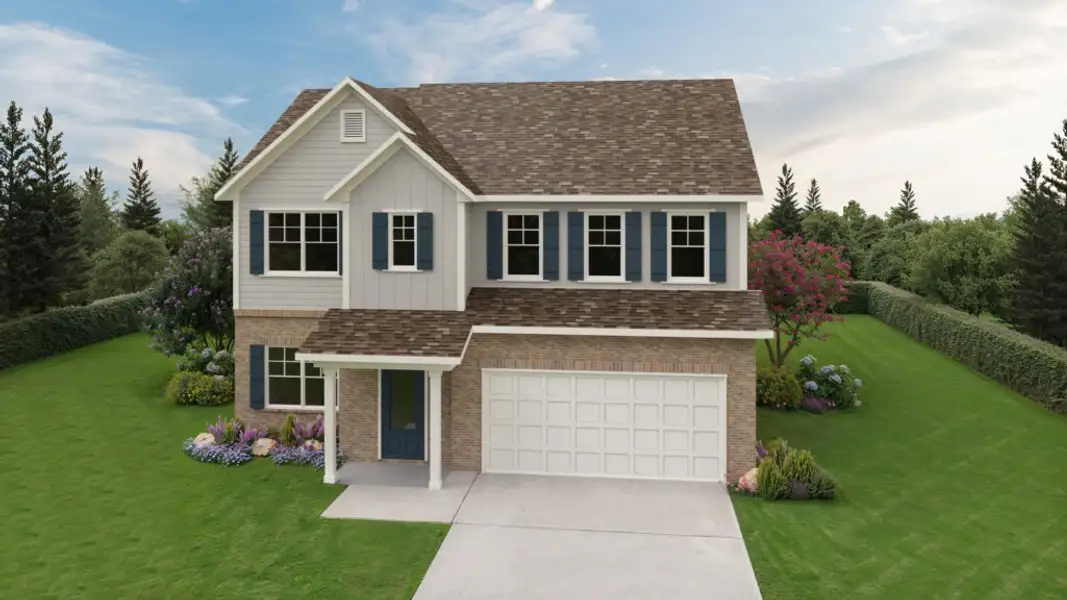 Representative exterior photo of a completed home built from the The Wakefield by Direct Residential Communities in Maddox Road, Morrow, GA (Image 6).