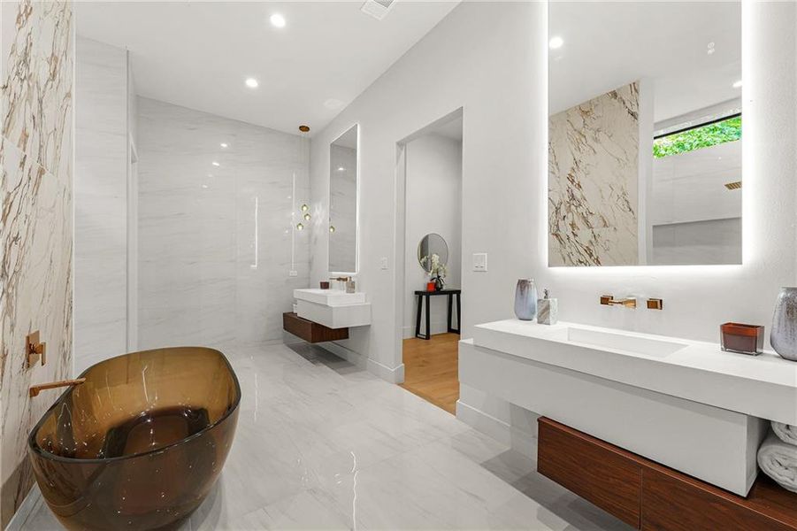 Furnished interior view inside a new home in , Atlanta (Image 31).