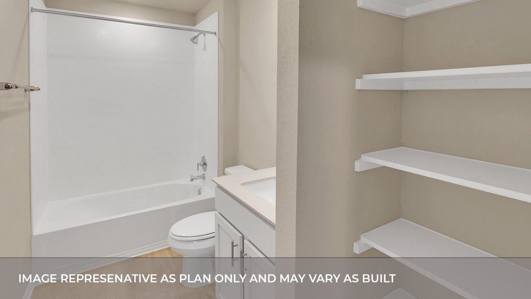 Furnished interior view inside a new home in Bar W Ranch, Leander (Image 12).