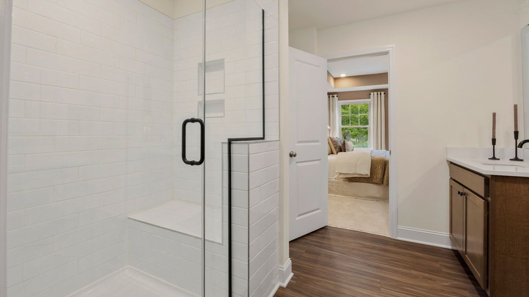Furnished interior view inside a new home in Weavers Pointe, Zebulon (Image 23).