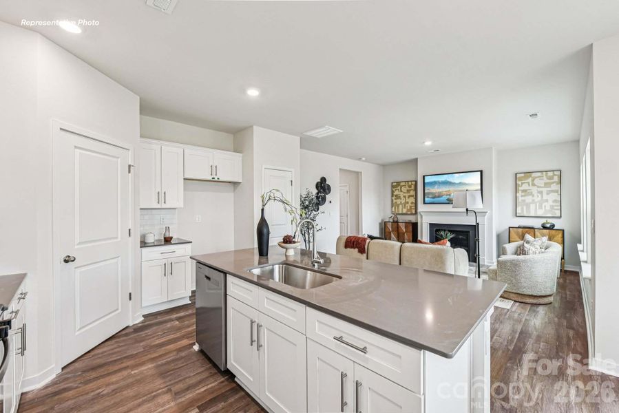 Furnished interior view inside a new home in Huffman Ridge, Hickory (Image 9).