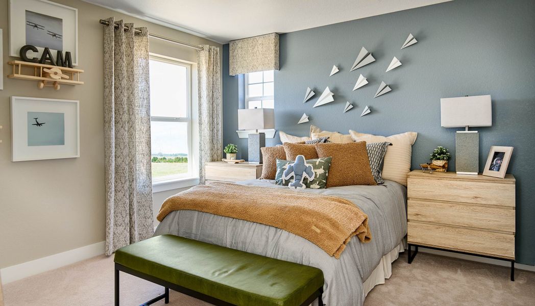 Representative furnished interior of a home built from the Hayden II by Taylor Morrison in The Fields at Looking Glass Town Collection, Parker (Image 12).