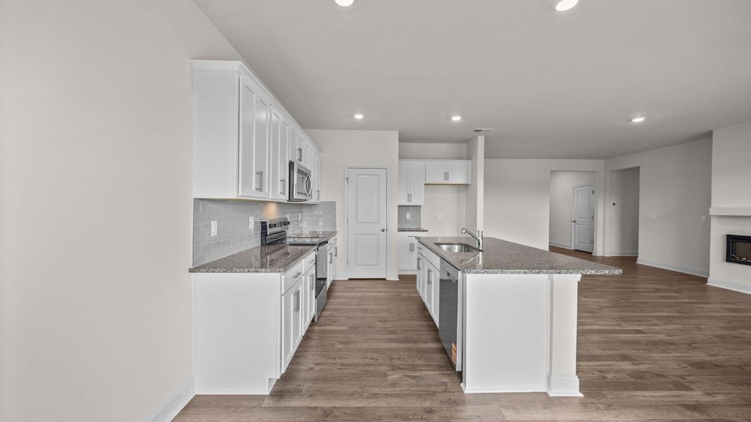Furnished interior view inside a new home in Beaver Dam Crossing, Bailey (Image 5).