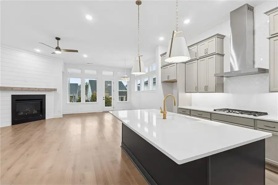 Furnished interior view inside a new home in Crescent Pointe at Great Sky, Canton (Image 6).