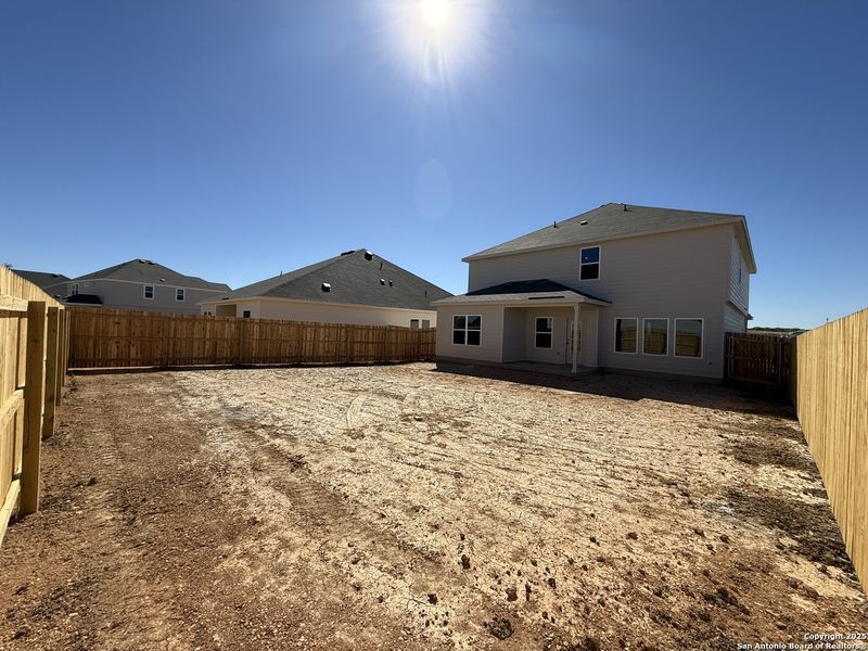 Exterior details and patio area of a home in The Preserve at the Wilder, Adkins (Image 2).