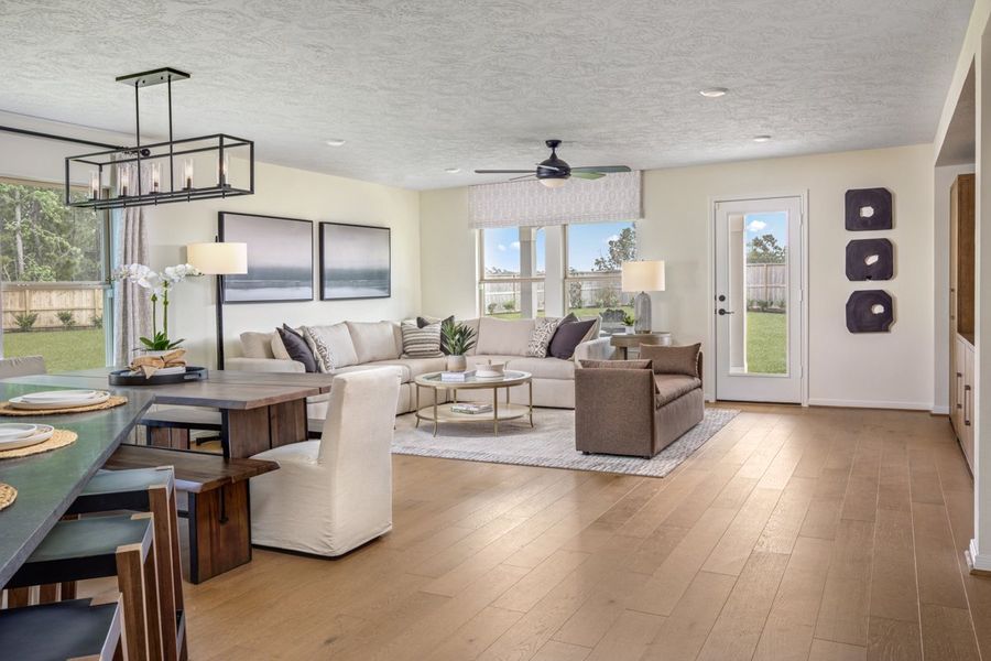 Representative furnished interior of a home built from the 2003 Modeled by KB Home in Sagecrest Preserve, Conroe (Image 6).