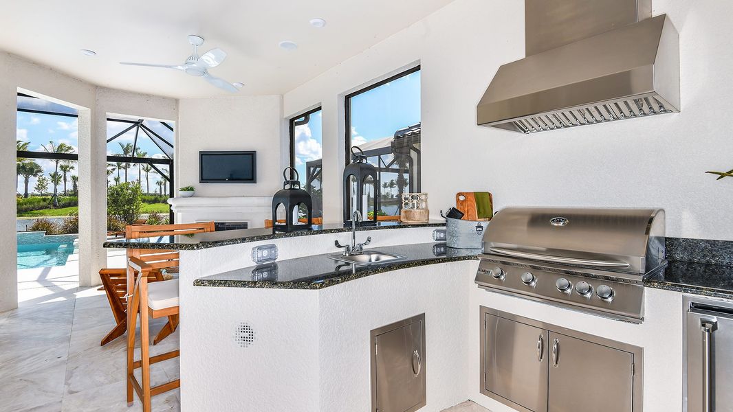 Representative furnished interior of a home built from the Lazio by Taylor Morrison in Esplanade by the Islands, Naples (Image 32).