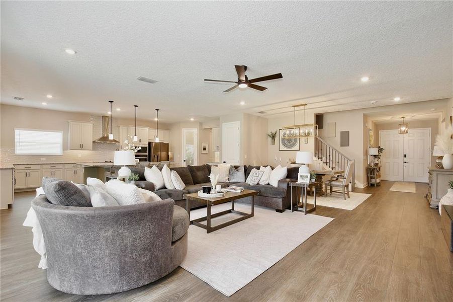 Furnished interior view inside a new home in , Clermont (Image 11). Furnished interior view inside a new home in , Clermont (Image 11).