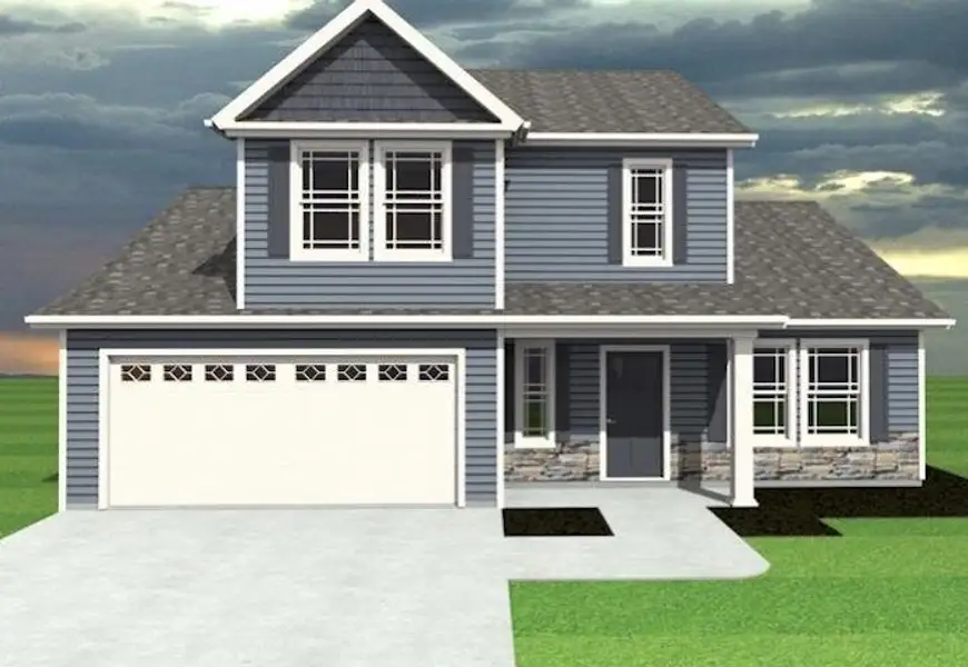 Front exterior of a new home in Mills Gin, Campobello, SC, highlighting curb appeal (Image 2).