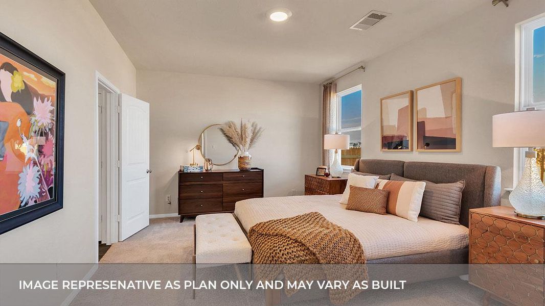 Furnished interior view inside a new home in Prairie Lakes, Buda (Image 8).