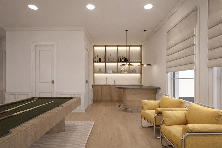 Furnished interior view inside a new home in , Dallas (Image 11).