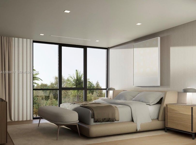 Furnished interior view inside a new home in , Miami (Image 6).