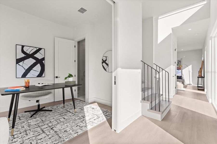 Furnished interior view inside a new home in , Orlando (Image 9). Furnished interior view inside a new home in , Orlando (Image 9).