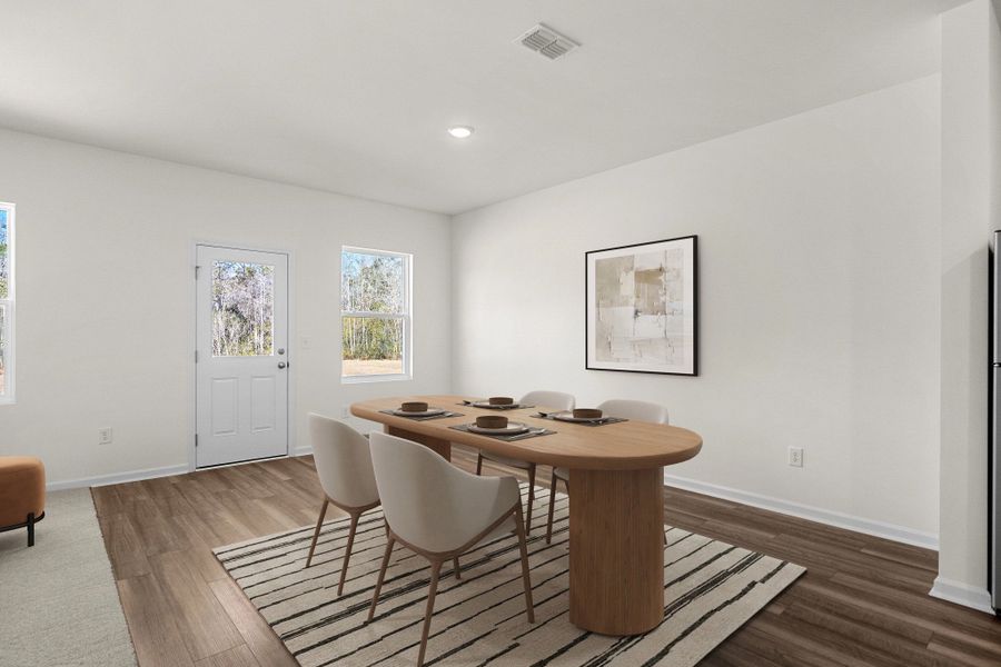 Representative furnished interior of a home built from the Highland by Starlight Homes in Sutton Farms, San Antonio (Image 3).