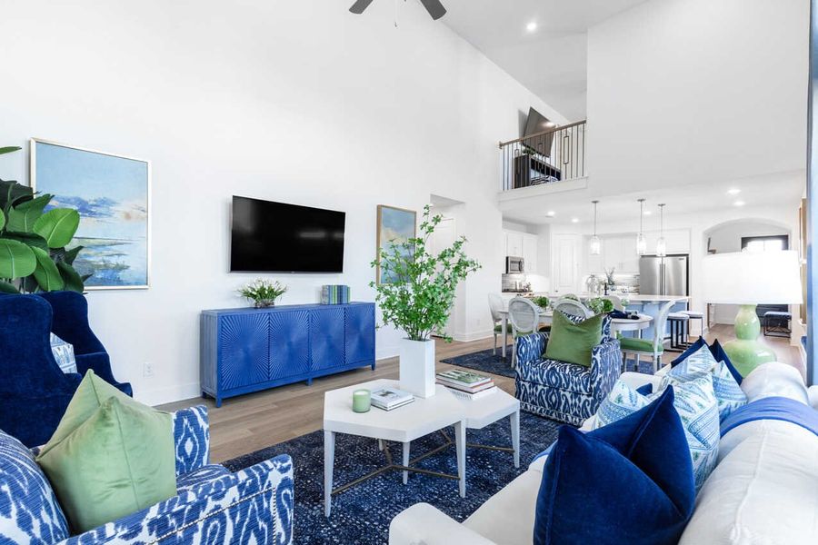 Representative Family Room - some options shown Representative Family Room - some options shown