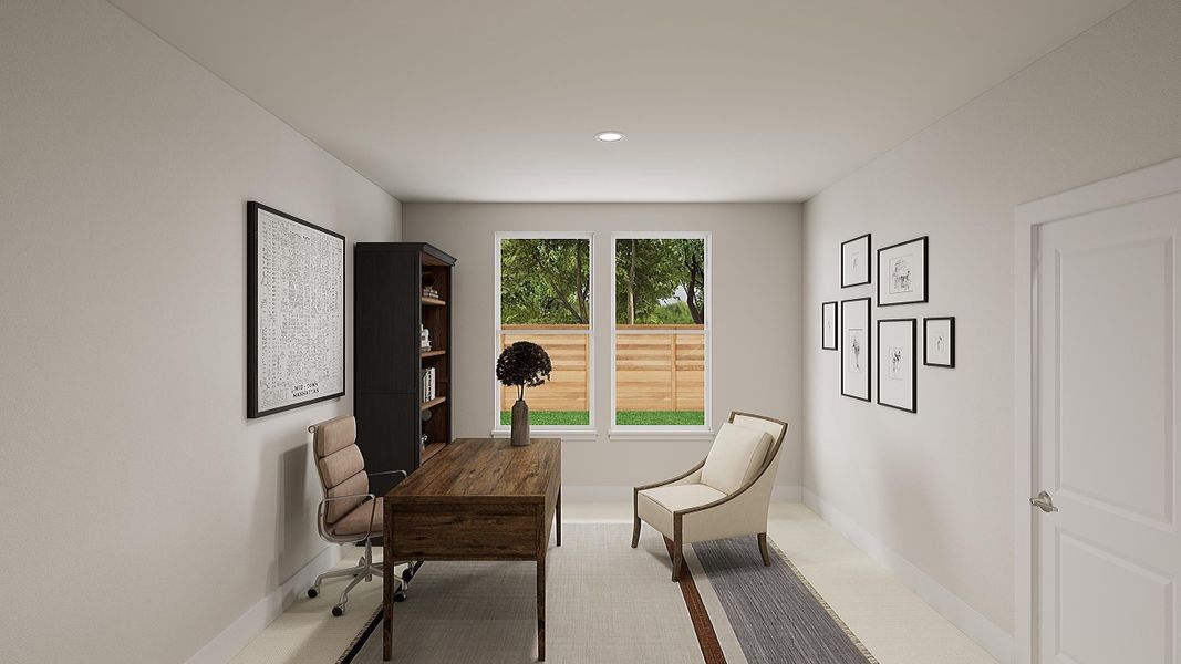 Representative furnished interior of a home built from the Evelyn by Tri Pointe Homes in Bridgewater, Midlothian (Image 4).