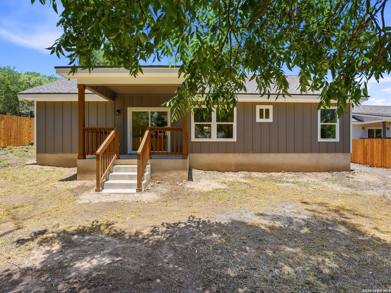 Exterior details and patio area of a home in , Kerrville (Image 4).