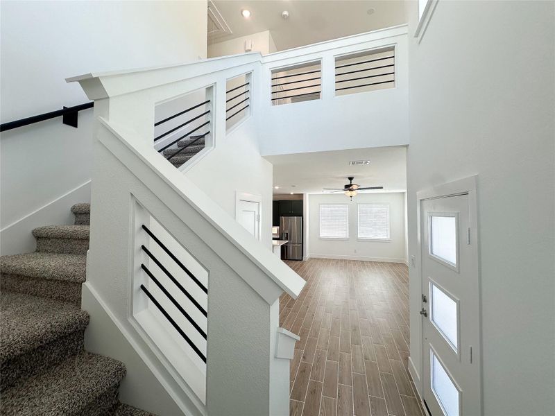 Furnished interior view inside a new home in Sienna, Missouri City (Image 5). Furnished interior view inside a new home in Sienna, Missouri City (Image 5).