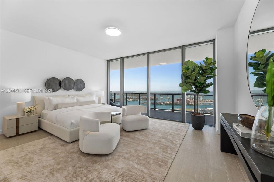 Furnished interior view inside a new home in , Miami Beach (Image 5).
