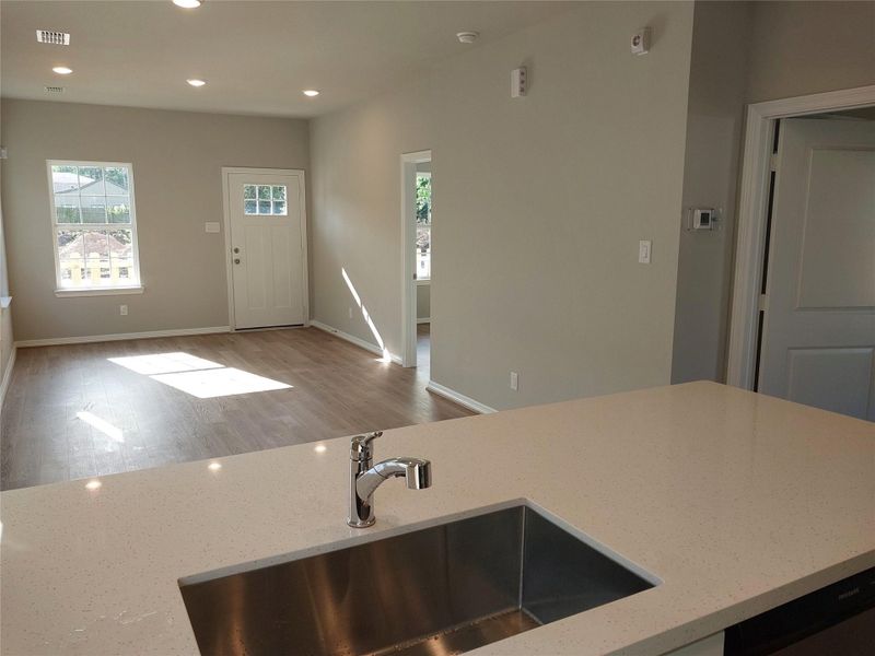 Close-up of interior finishes inside a home in , Houston (Image 8).