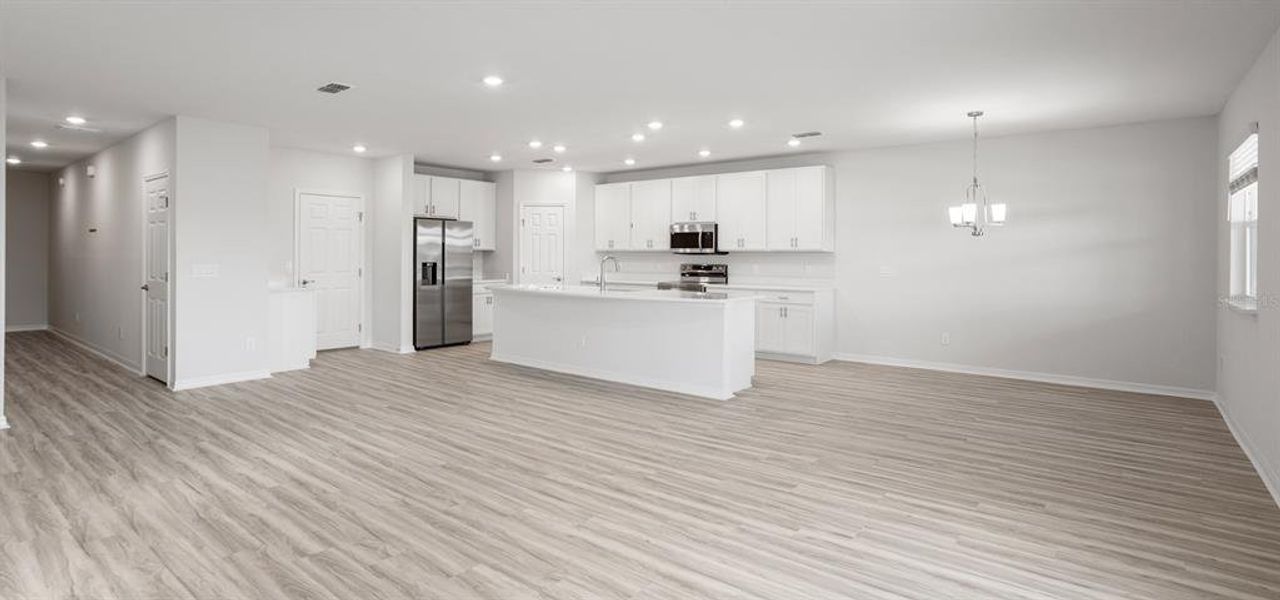 Spacious, unfurnished interior of a new home in The Crossings - Single-Family Homes, St. Cloud (Image 9). Spacious, unfurnished interior of a new home in The Crossings - Single-Family Homes, St. Cloud (Image 9).