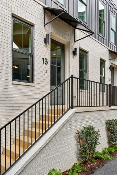 Exterior details and patio area of a home in , Atlanta (Image 27).