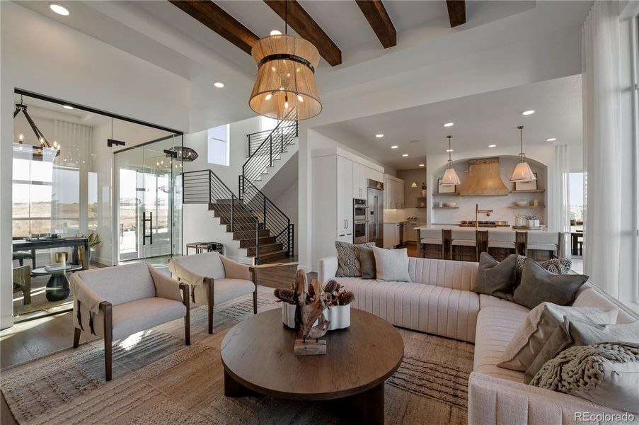 Furnished interior view inside a new home in , Parker (Image 33).