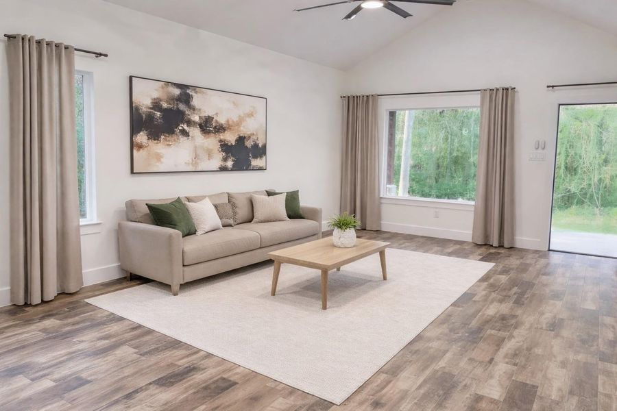 VIRTUALLY STAGED LIVING ROOM