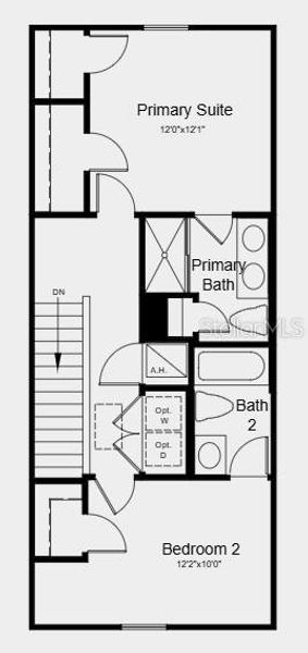 2D floor plan layout of this home in Southloch, Mount Dora, FL (Image 3).