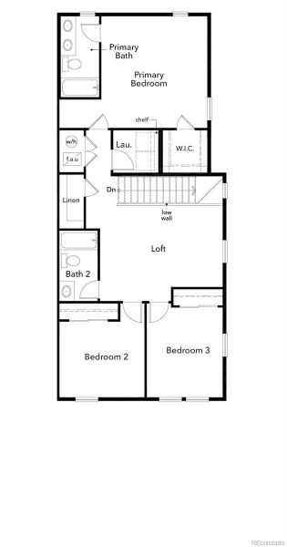 2D floor plan layout of this home in Turnberry, Commerce City, CO (Image 6).