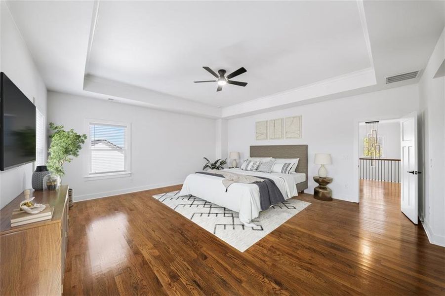 Furnished interior view inside a new home in Silvercrest Lakes, Acworth (Image 8).