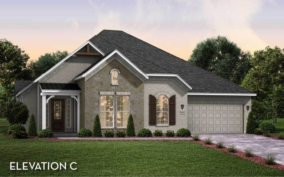 Representative exterior photo of a completed home built from the Ventura by CastleRock Communities in Horizon Lakes, McLendon-Chisholm, TX (Image 17).