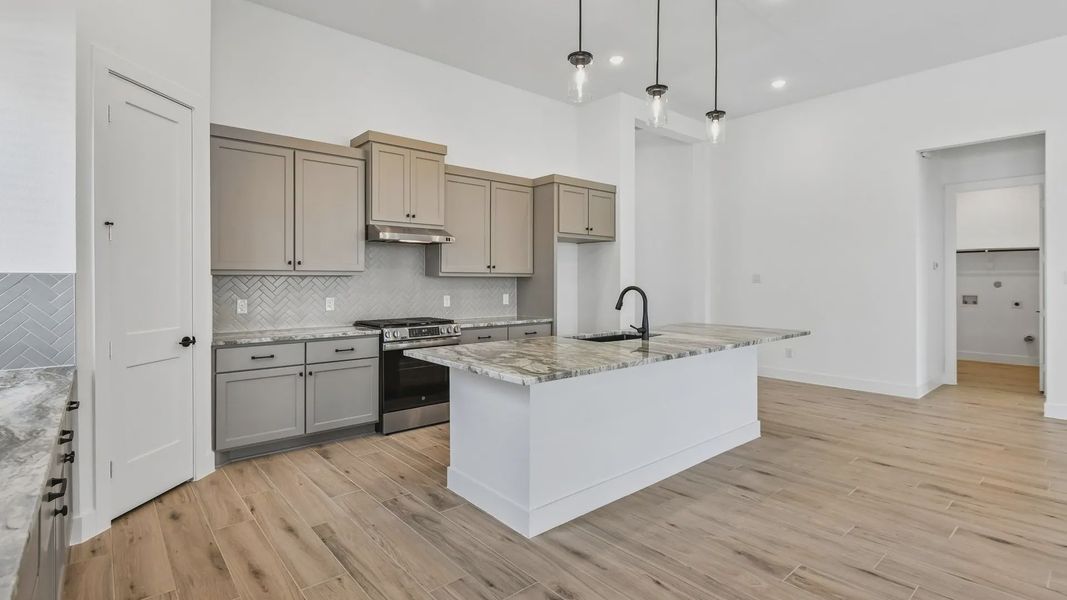 Furnished interior view inside a new home in Artavia, Conroe (Image 10).