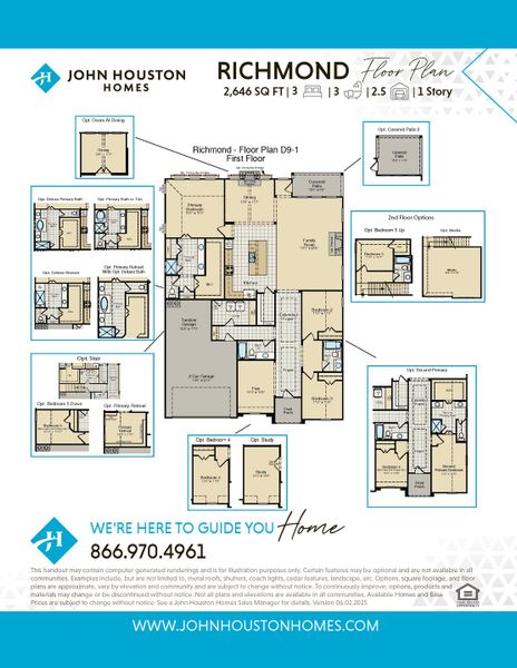 2D floor plan layout for the Richmond by John Houston Homes in Hayes Crossing - Phase 2, Midlothian, TX (Image 3). 2D floor plan layout for the Richmond by John Houston Homes in Hayes Crossing - Phase 2, Midlothian, TX (Image 3).