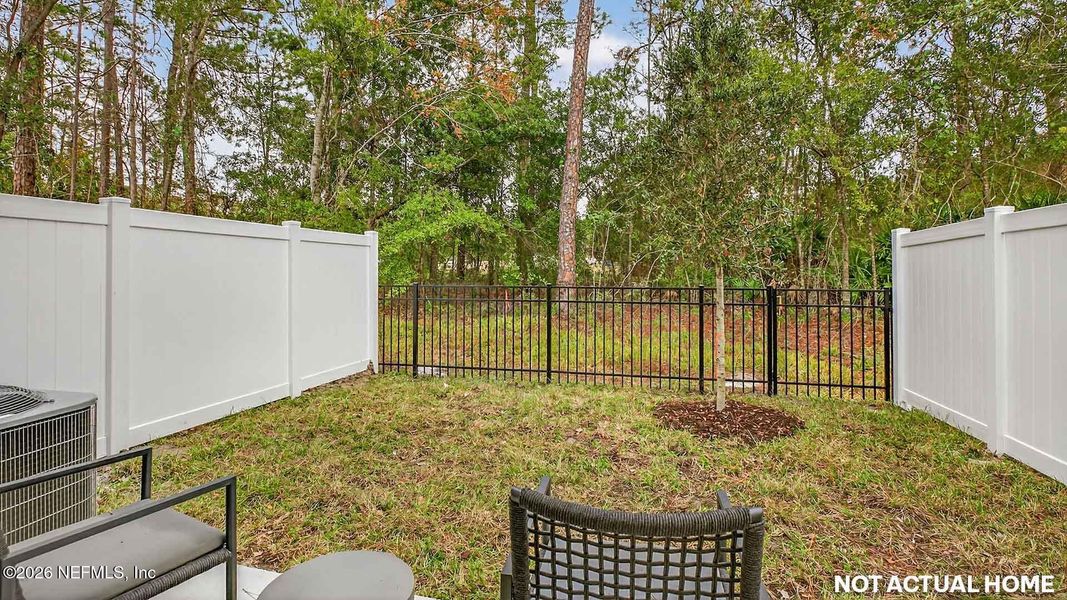 Exterior details and patio area of a home in Hansen Creek, Jacksonville (Image 2).