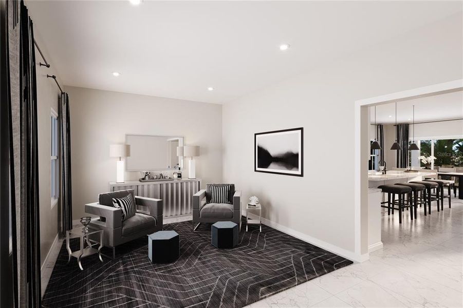 Furnished interior view inside a new home in Lake Nellie Crossing, Clermont (Image 8).