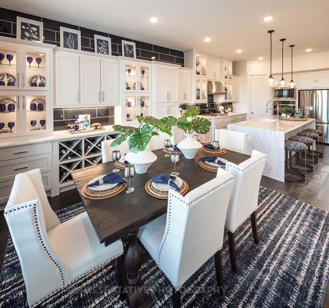 Furnished interior view inside a new home in Quail Hollow: 72ft. lots, Rockwall (Image 15).