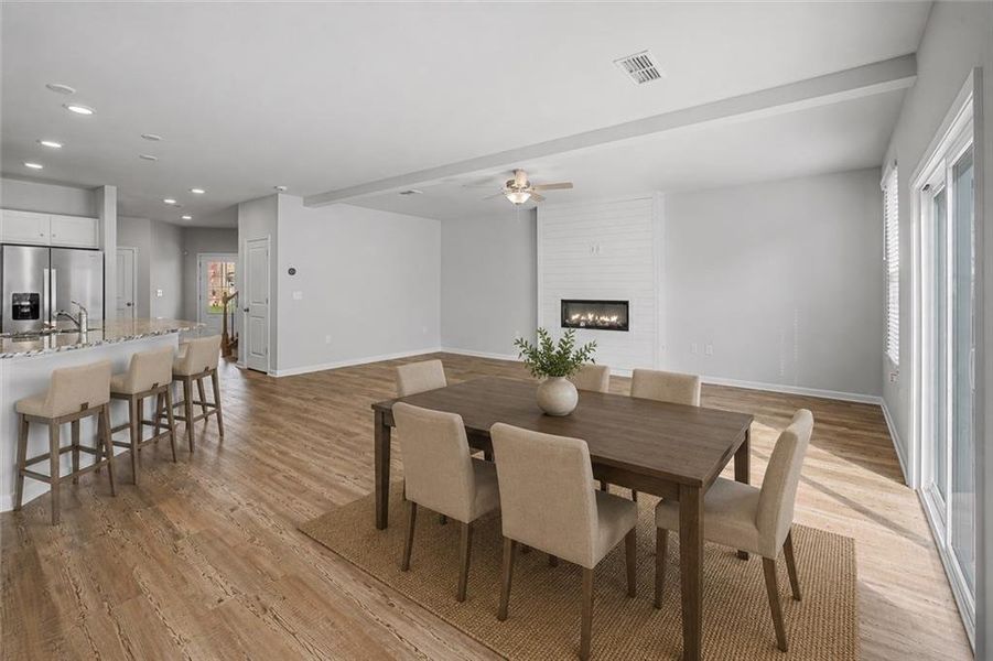 Furnished interior view inside a new home in , Grayson (Image 13).