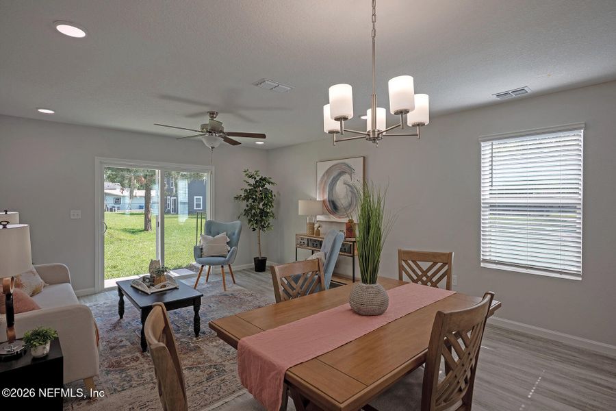 Furnished interior view inside a new home in , Jacksonville (Image 16).