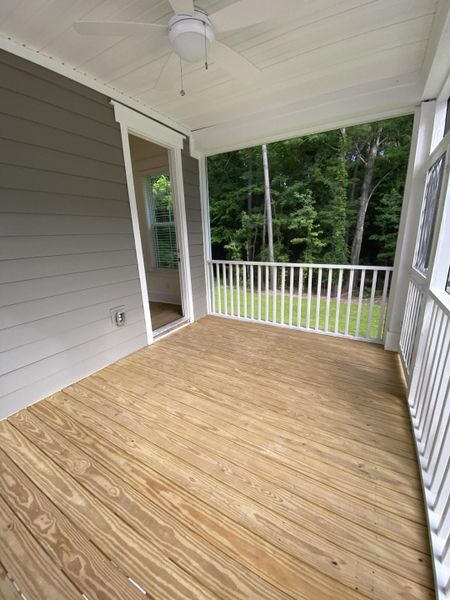 Exterior details and patio area of a home in Waterloo Estates, Johns Island (Image 20).