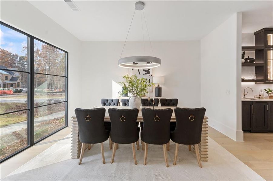 Furnished interior view inside a new home in , Alpharetta (Image 58).