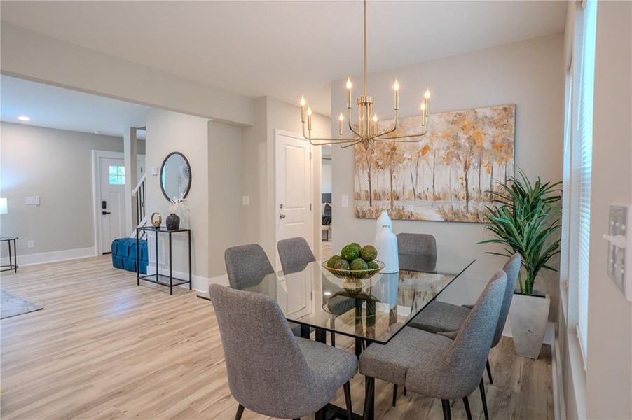 Furnished interior view inside a new home in , Covington (Image 12).