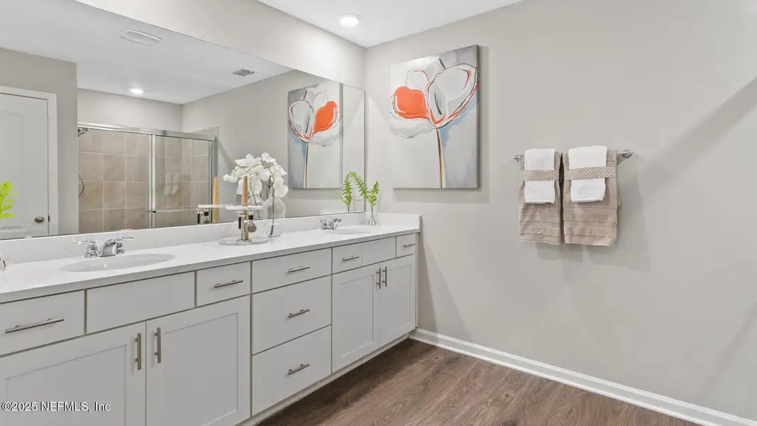 Furnished interior view inside a new home in Sawmill Branch, Palm Coast (Image 18).
