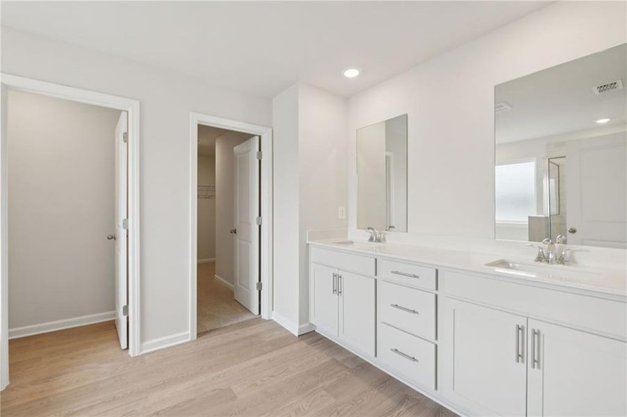 Furnished interior view inside a new home in Parkside at Grayson, Grayson (Image 14).