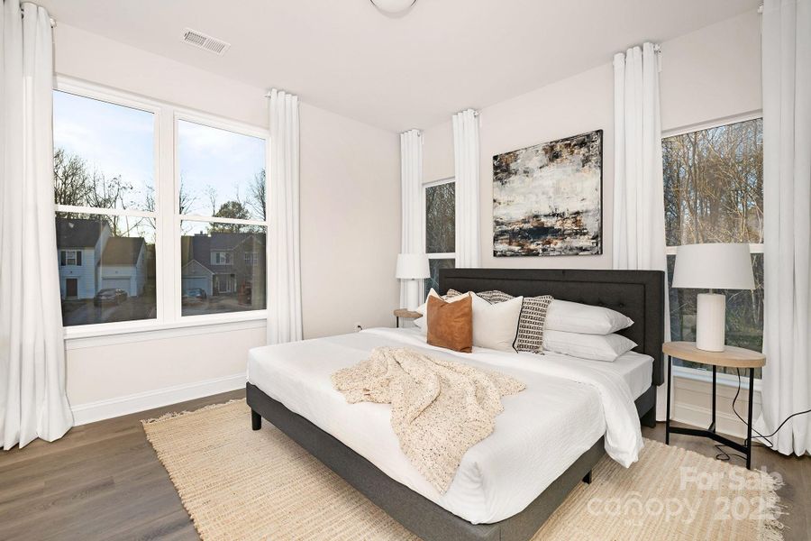 Furnished interior view inside a new home in , Charlotte (Image 10).