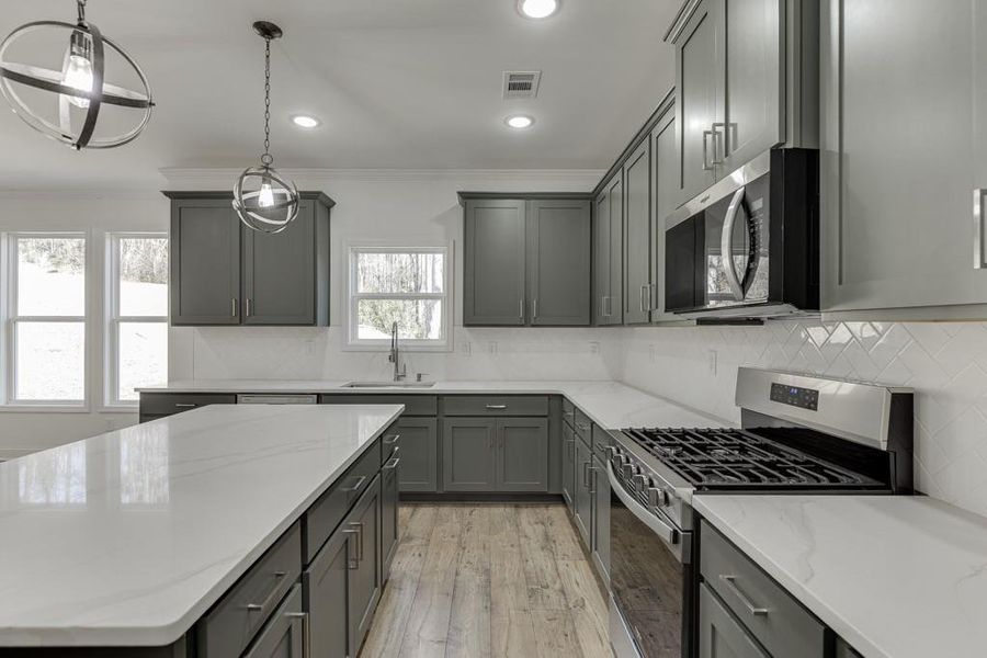 Furnished interior view inside a new home in , Commerce (Image 8).